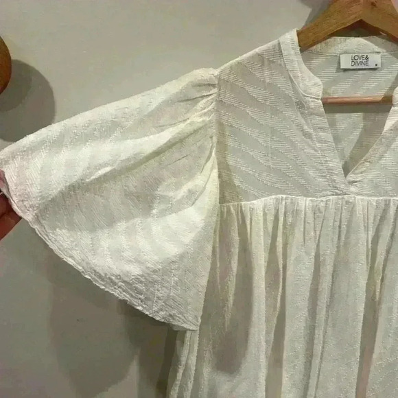 Love & Divine Women’s Oversize 100% Cotton Boho Style Dress Size M - Picture 4 of 6